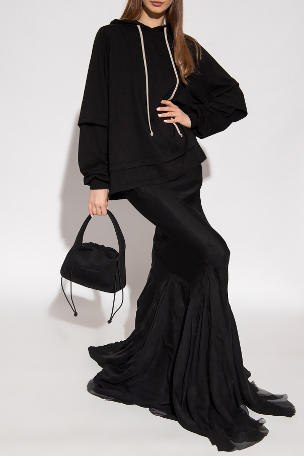 【関税＆送料込み】Rick Owens Draped Maxi Skirt Draped cotton-blend maxi skirt in pink - Rick Owens | Mytheresa